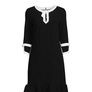 Shelby & Palmer Black and White Long Sleeve Dress